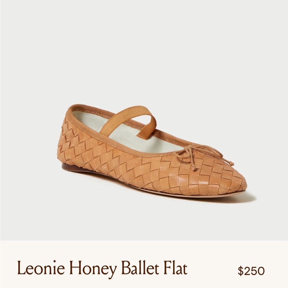 Loeffler Randall Woven Honey Flats “Leonie”